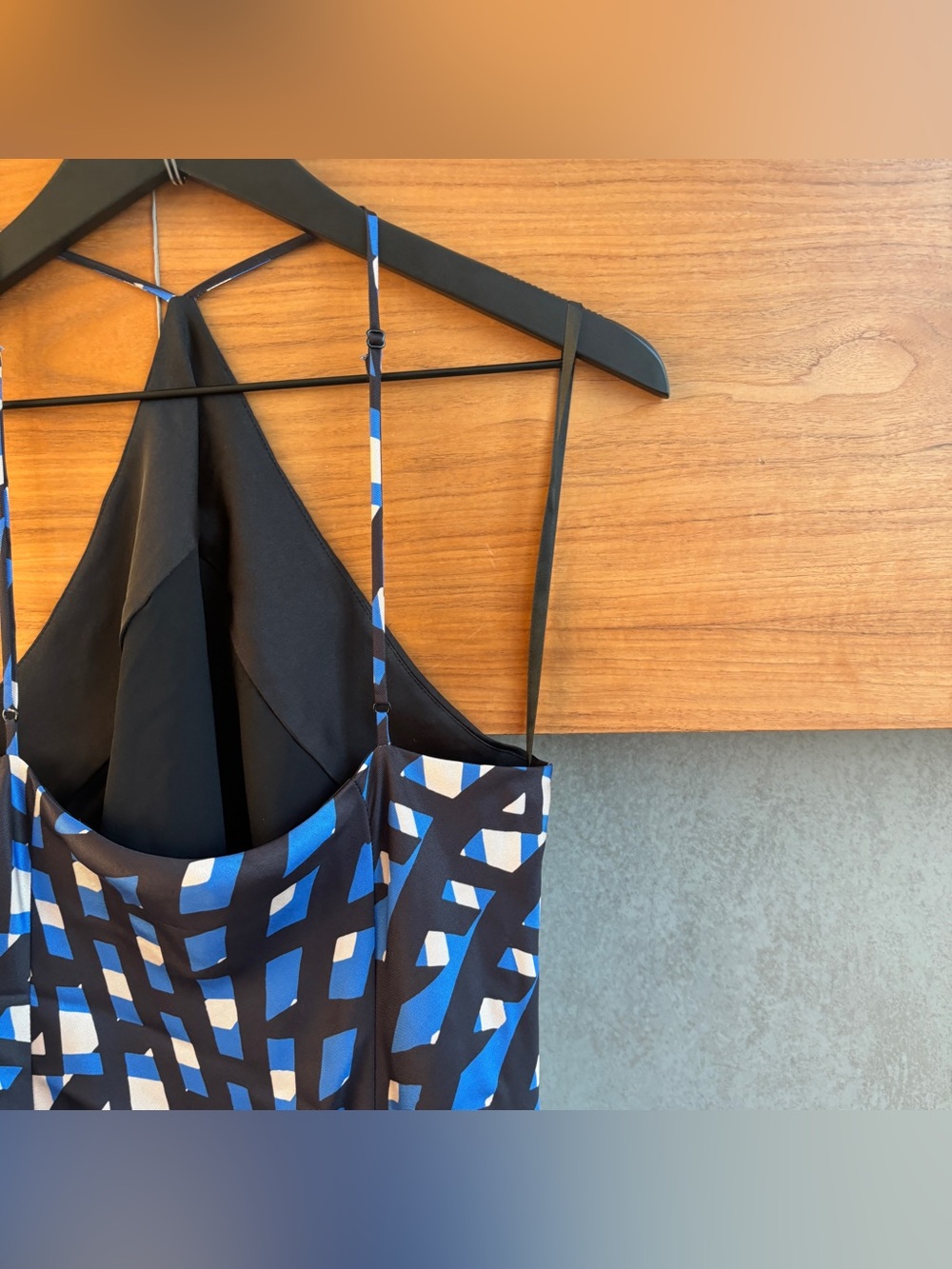 STAUD CUBISM DRESS - ARGYLE BLACK, SIZE L - Picture 15 of 16